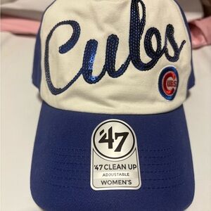 47 Brand Blue Sparkle Script Cubs Cap